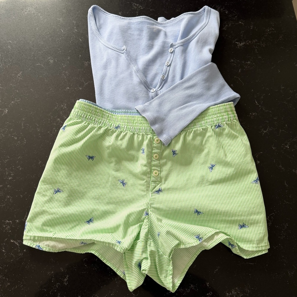 Gap GapBody Sleep Shorts and Top M - Picture 1 of 3